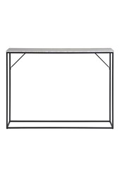 Vita Consoletafel - travertijnlook, zwart, 110x26x80cm
