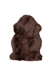 Lamsleer - Echt lamsleer, Bruin - 50x85 cm
