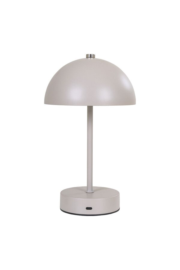 Holt LED-tafellamp - Zand, Metaal, Oplaadbaar