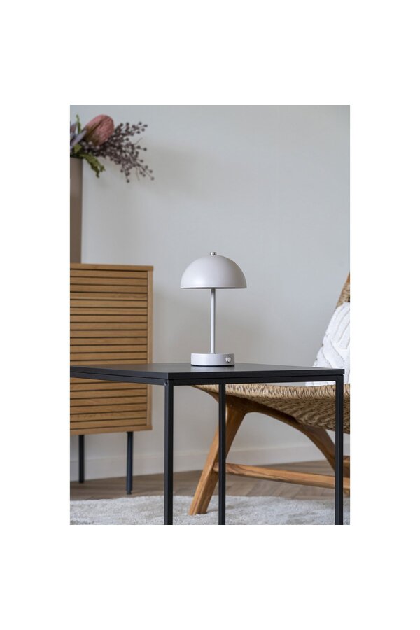 Holt LED-tafellamp - Zand, Metaal, Oplaadbaar