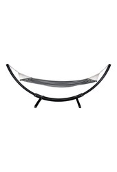 Tripoli Hangmat - Grijs/Zwart, Polyester/Katoen, Lariks, 320x120x120cm
