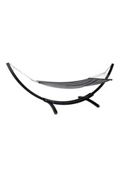 Tripoli Hangmat - Grijs/Zwart, Polyester/Katoen, Lariks, 320x120x120cm