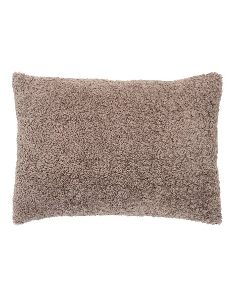 Tavira Kussen - Polyester, Katoen, Bruin Bouclé - 45x60 cm