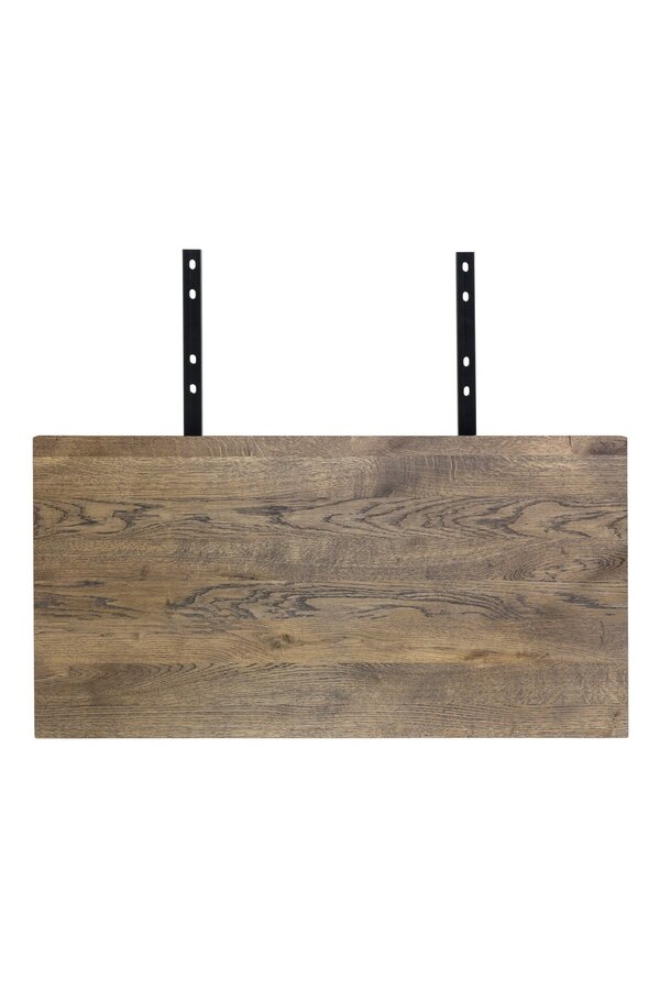Verlengplaten voor Montpellier Tafel - Gerookt, Eiken/Staal, 95x50x4 cm - Set van 2