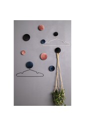 Giza Knoppen - Fluweel, Blauw/Messing - Set van 3