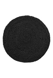 Bombay Placemat - Donkergrijs, Jute, Ø38cm - Set van 4