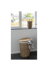 Pomal Wasmand - Wasmand, papier, lichtbruin/wit, ø42x56 cm
