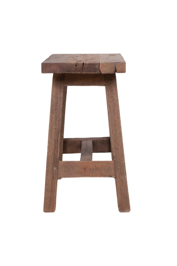 Barcelona Bank - Natuurlijk, Teak, 50x25x45cm