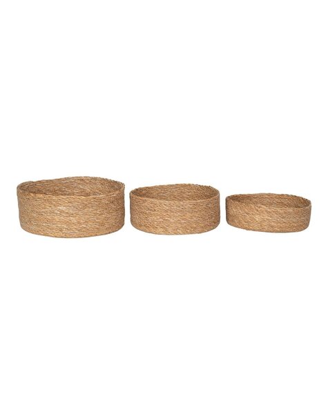 Batam Basket - Mand, zeegras, naturel, set van 3