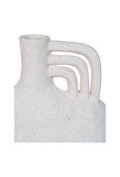 Vaas - Vaas, keramiek, beige, 18,5x8x19,5 cm
