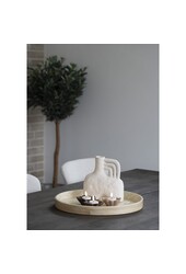 Vaas - Vaas, keramiek, beige, 18,5x8x19,5 cm