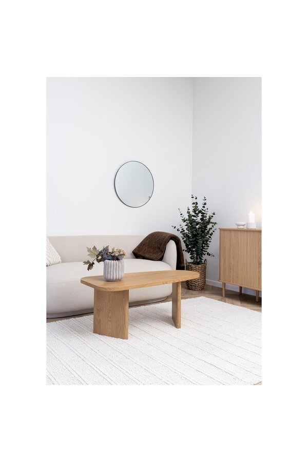 Melo -salontafel - Natuurlijk, MDF/Decor Paper, 100x50x41 cm