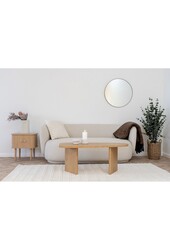 Melo -salontafel - Natuurlijk, MDF/Decor Paper, 100x50x41 cm