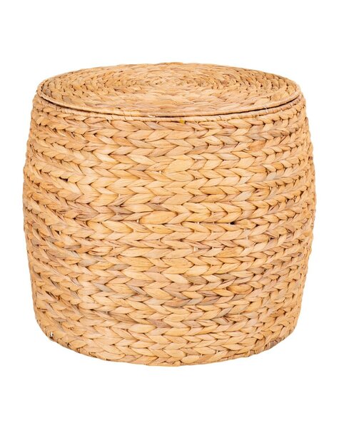 Delia Bijzettafel - Naturel, Waterhyacint, Ø43x34 cm