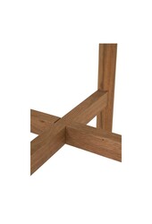 Terracina Bijzettafel - Natuurlijk/Wit, Acacia/Terrazzo, ø37x46 cm
