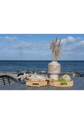 Estoril Dienbladen - Natuurlijk, Waterhyacint, Set van 3