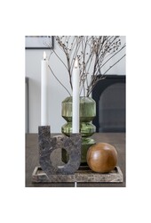 Vaas - Groen, Glas, Ø12x25 cm