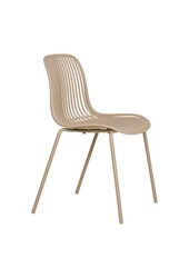 Branson Garden stoel - zand, stapelbaar, 55x46,5x82 cm - set van 4
