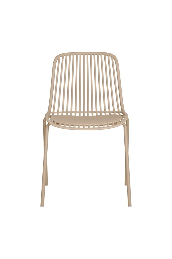 Branson Garden stoel - zand, stapelbaar, 55x46,5x82 cm - set van 4