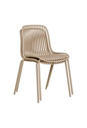 Branson Garden stoel - zand, stapelbaar, 55x46,5x82 cm - set van 4