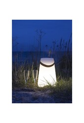Bristol LED-wijnkoeler - Wit, PP, 25x25x37,5 cm, Oplaadbaar