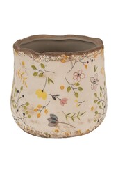 Decoratie bloempot Ø 11x10 cm