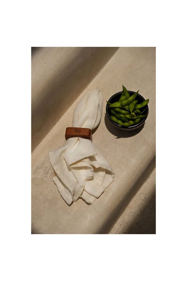 Het linnen servet - Wit - Set van 4