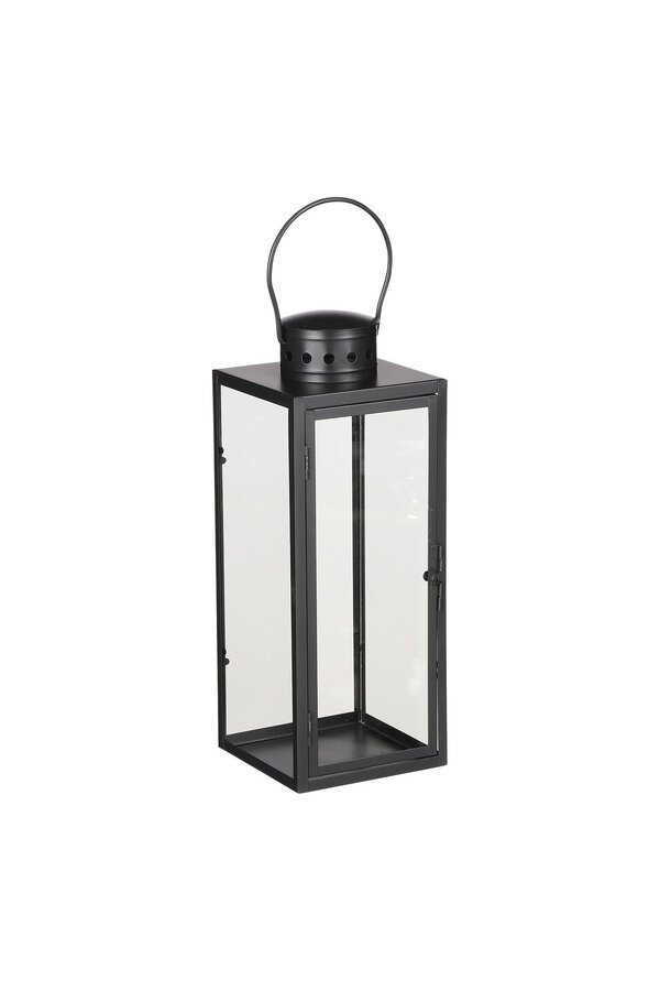 Arzilla Laterne – L14 x B13 x H35 cm – Schwarz