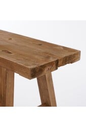 Bold Holzbank – L108 x B20 x H37 cm – recyceltes Holz – Braun