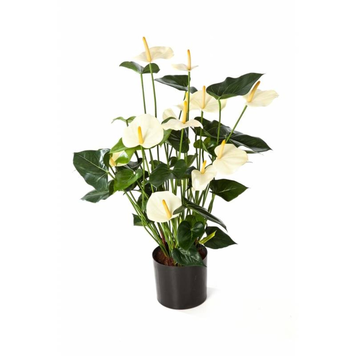 VerdantCharm Kunstkristallen anthurium - 15,5 inch lang - perfect voor het decoreren van woonkamers, slaapkamers, eetkamers en vensterbanken
