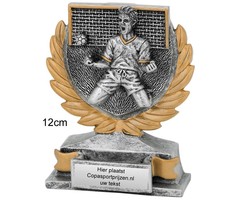 voetbal beeldje juichende voetballer