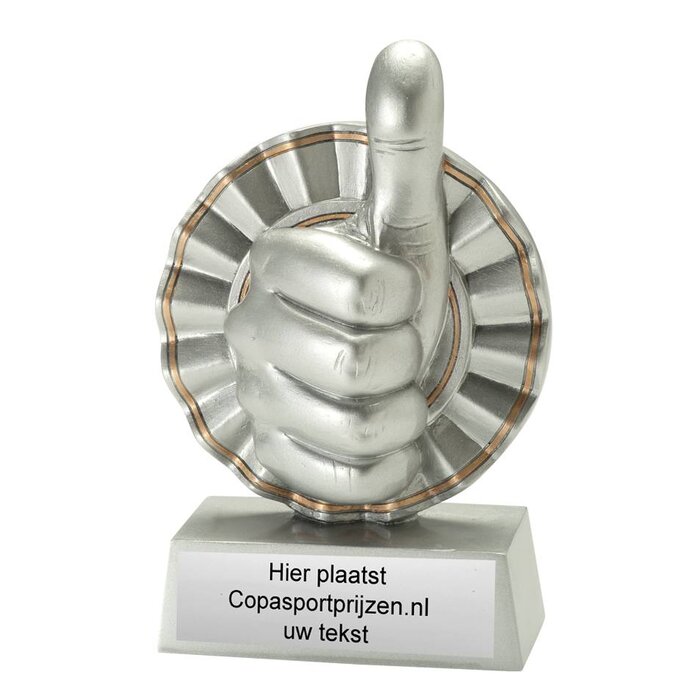 Trofee duim omhoog