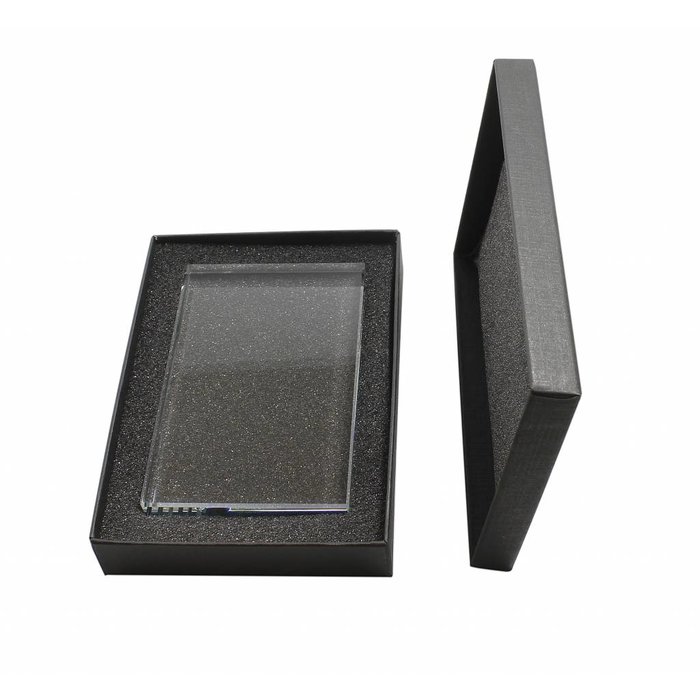 Glas trofee incl. Giftbox en gravure