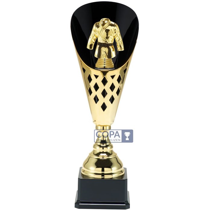 Karate/Judo beker metaal  Goud