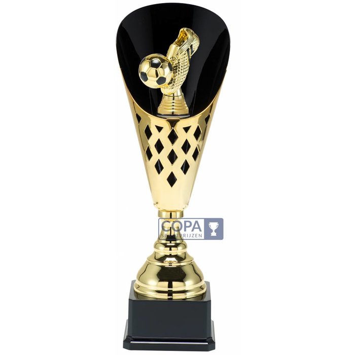 Voetbalbeker metaal   Goud