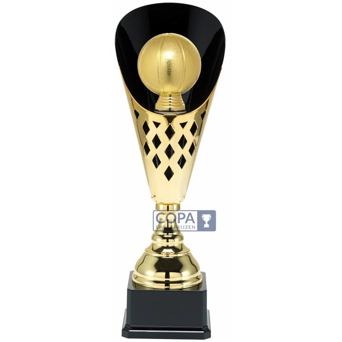 Basketbal beker metaal Goud