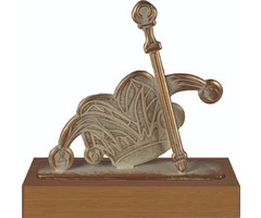 Award carnaval steek met scepter