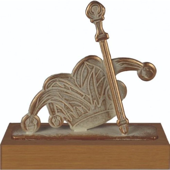 Steek met scepter trofee