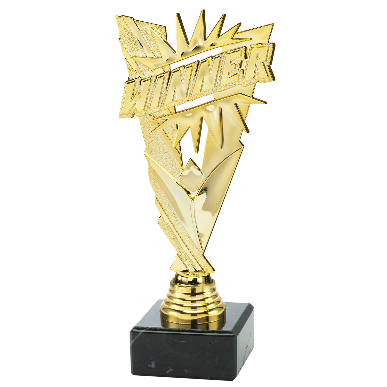 Succesvolle Zakenvrouw Met Een Trofee Stock Afbeelding - Image of blij