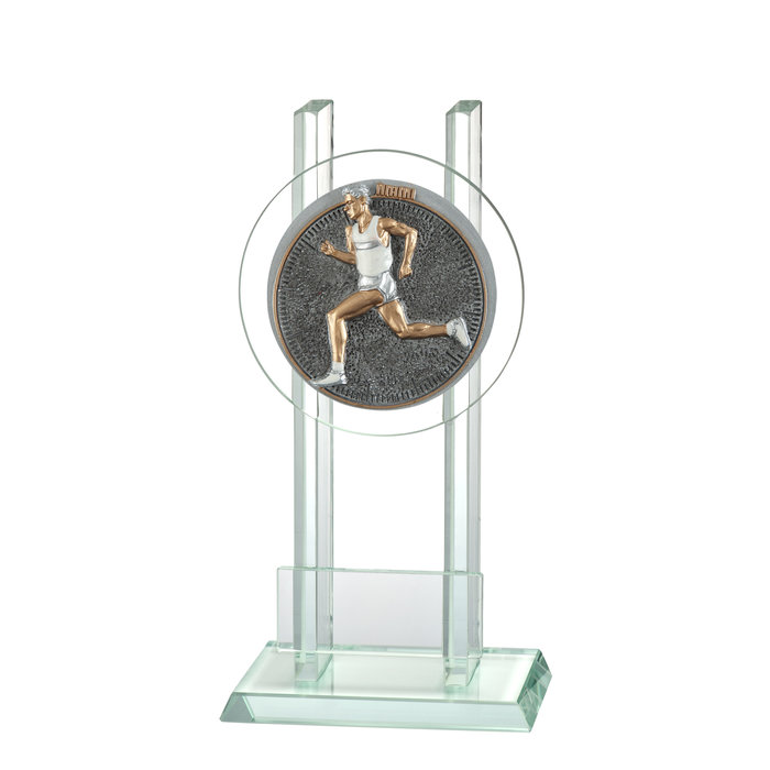 Glas trofee Hardloop Man