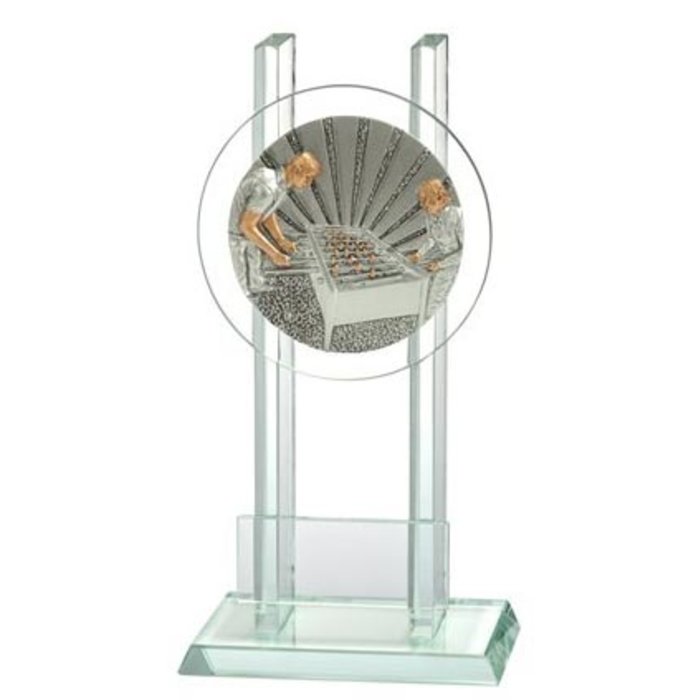 Glas trofee Tafelvoetbal