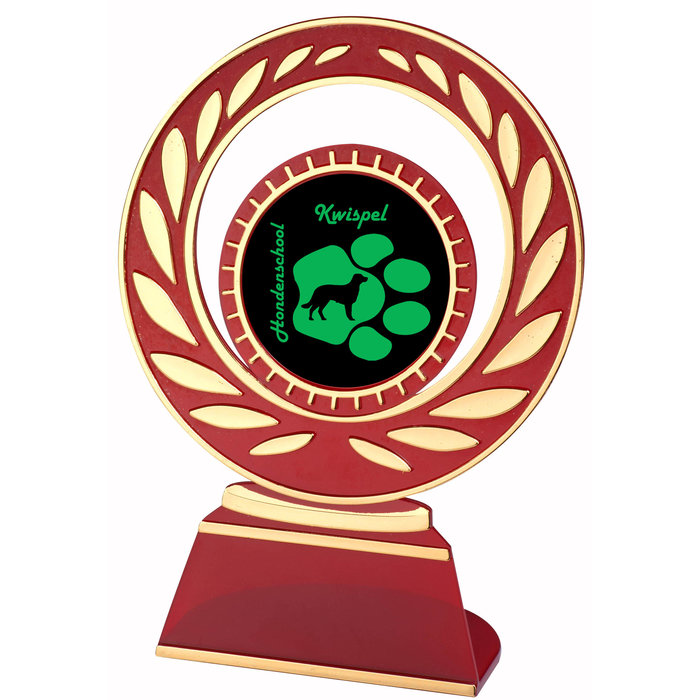 Standaard kunststof goud/rood