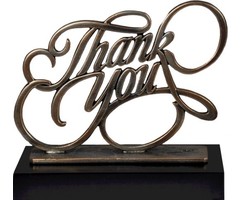 Thank You award metaal