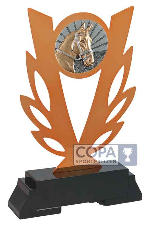 Uitdrukking schroef rietje Paarden trofee Goud/Zilver/Brons - Copa sportprijzen