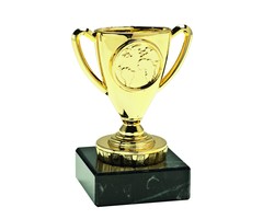 Beker goud/zilver en brons