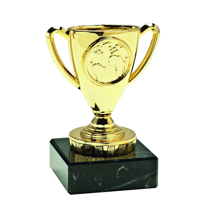 Beker goud/zilver en brons (10cm)