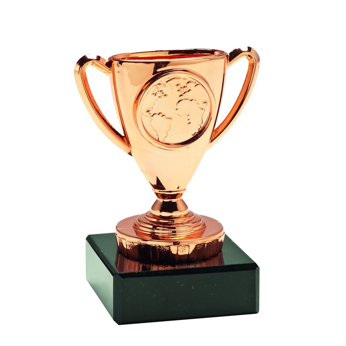 Beker goud/zilver en brons (10cm)