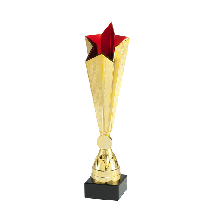 Bekers star Goud/rood