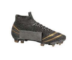 Voetbalschoen zilver/antiekgrijs