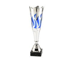Trofee  Zilver/blauw
